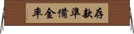 存款準備金率 Horizontal Wall Scroll