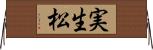 実生松 Horizontal Wall Scroll