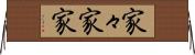 家々 Horizontal Wall Scroll