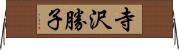 寺沢勝子 Horizontal Wall Scroll