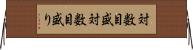 対数目盛 Horizontal Wall Scroll