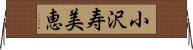 小沢寿美恵 Horizontal Wall Scroll
