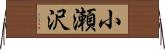 小瀬沢 Horizontal Wall Scroll