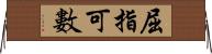 屈指可數 Horizontal Wall Scroll