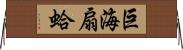 巨海扇蛤 Horizontal Wall Scroll