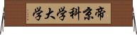 帝京科学大学 Horizontal Wall Scroll