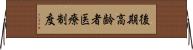 後期高齢者医療制度 Horizontal Wall Scroll