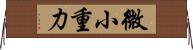 微小重力 Horizontal Wall Scroll