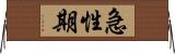 急性期 Horizontal Wall Scroll