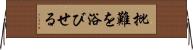 批難を浴びせる Horizontal Wall Scroll