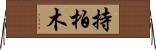 持柏木 Horizontal Wall Scroll