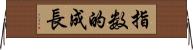 指数的成長 Horizontal Wall Scroll