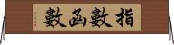 指數函數 Horizontal Wall Scroll