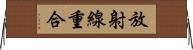 放射線重合 Horizontal Wall Scroll