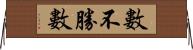 數不勝數 Horizontal Wall Scroll