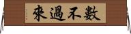 數不過來 Horizontal Wall Scroll