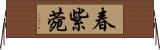 春紫菀 Horizontal Wall Scroll