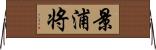 景浦将 Horizontal Wall Scroll