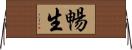 暢生 Horizontal Wall Scroll