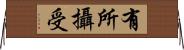 有所攝受 Horizontal Wall Scroll