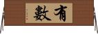 有數 Horizontal Wall Scroll