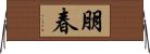 朋春 Horizontal Wall Scroll