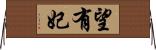 望有妃 Horizontal Wall Scroll