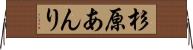 杉原あんり Horizontal Wall Scroll