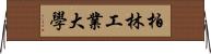 柏林工業大學 Horizontal Wall Scroll