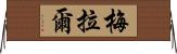 Meral Horizontal Wall Scroll
