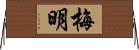 梅明 Horizontal Wall Scroll