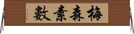 梅森素數 Horizontal Wall Scroll