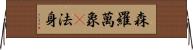 森羅萬象卽法身 Horizontal Wall Scroll