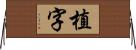 植字 Horizontal Wall Scroll