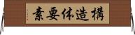 構造体要素 Horizontal Wall Scroll