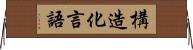 構造化言語 Horizontal Wall Scroll