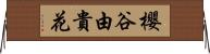 櫻谷由貴花 Horizontal Wall Scroll
