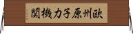欧州原子力機関 Horizontal Wall Scroll
