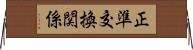 正準交換関係 Horizontal Wall Scroll