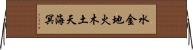水金地火木土天海冥 Horizontal Wall Scroll