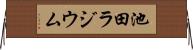 池田ラジウム Horizontal Wall Scroll