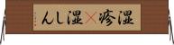 湿疹(P) Horizontal Wall Scroll