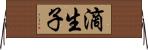 滴生子 Horizontal Wall Scroll
