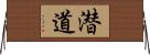 潜道 Horizontal Wall Scroll