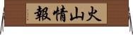 火山情報 Horizontal Wall Scroll