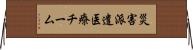 災害派遣医療チーム Horizontal Wall Scroll