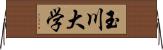 玉川大学 Horizontal Wall Scroll