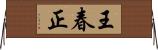 王春正 Horizontal Wall Scroll