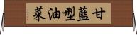 甘藍型油菜 Horizontal Wall Scroll
