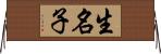 生名子 Horizontal Wall Scroll